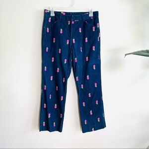 Lilly Pulitzer | Vintage Pineapple Capri Jeans